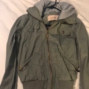 Light Weight Olive Green Bomber Jacket
